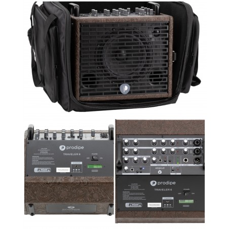 Ampli 120 W RMS SANS FIL SUR BATTERIE Bluetooth 5.0 pour instruments acoustiques et voix COMBO AUTONOME guitares