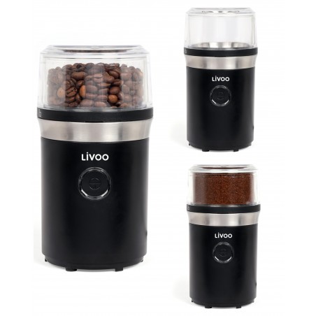 Moulin à café électrique 210 W Lames et bol en acier inoxydable