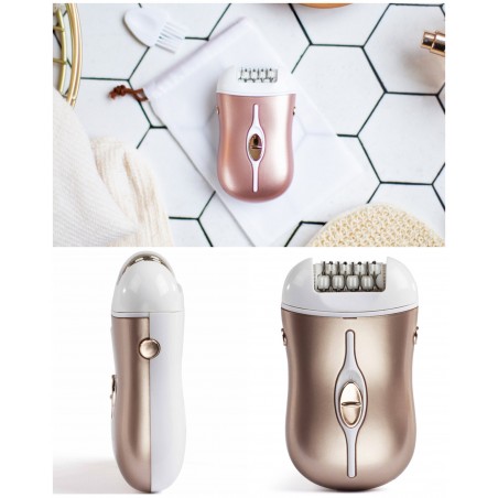 Epilateur rechargeable pour femme Forme ergonomique Très léger, idéal pour Voyager pour Jambes, aisselles, maillot