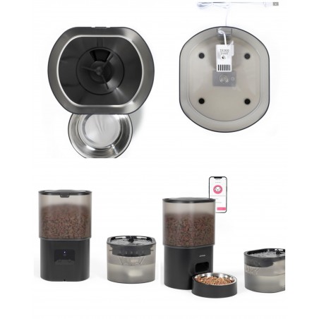 Distributeur de croquettes automatique et fontaine à eau