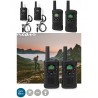 Pack de Talkie-Walkie Portée de 10 km 8 canaux VOX – 2 Appareils noir