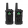 Pack de Talkie-Walkie Portée de 10 km 8 canaux VOX – 2 Appareils noir