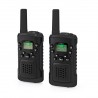 Pack de Talkie-Walkie Portée de 10 km 8 canaux VOX – 2 Appareils noir