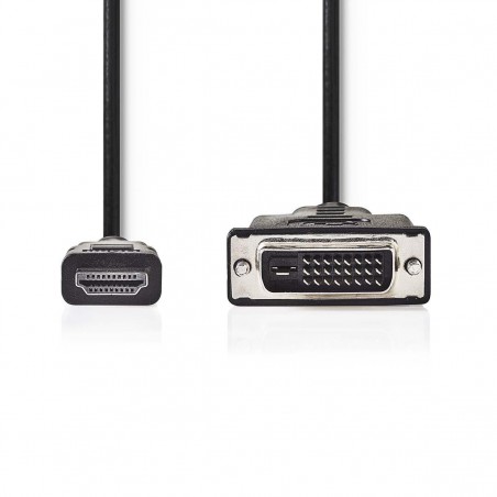 Câble HDMI vers DVI | Connecteur HDMI - DVI-D Mâle à 24 + 1 Broches | 2,0 m | Noir
