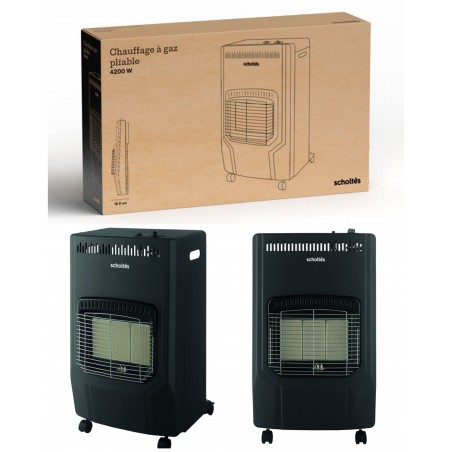 Chauffage à gaz pliable3 niveaux de puissance 1 500 W – 2 800 W-4 200 W