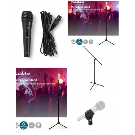 Pack Pied de Microphone télescopique avec PERCHE