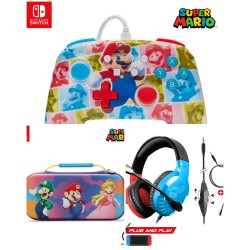 CASQUE SWITCH ROUGE ET BLEU...
