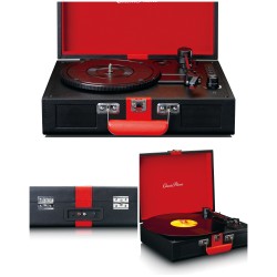 Platine Disque Vinyle Rouge...