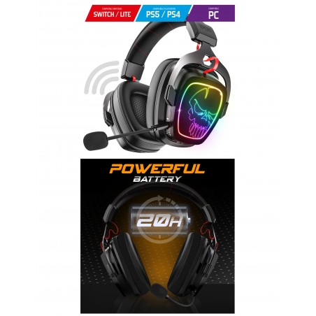 Casque gamer Sans fil Bluetooth RGB XPERT H1500 7.