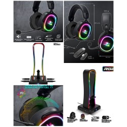 Support Casque Gamer USB...