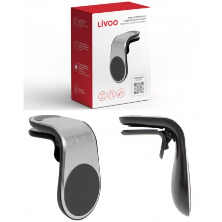 Support téléphone Magnétique – noir – Métal Compatible tous téléphones