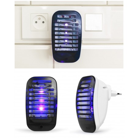 Prise anti-insectes 3 LED UV bleues Protection maximum jusqu’à 20 m²