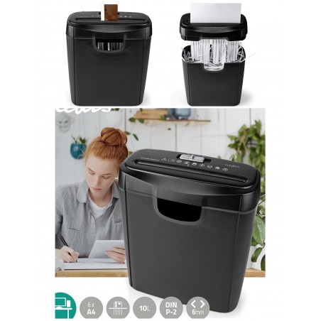 Destructeur – Déchiqueteuse de documents – A4 – 10 L