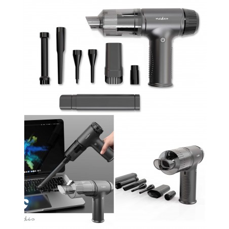 Aspirateur À Main Sans fil – Souffleur 90 W Rechargeables Mouiller – Sèche sur BATTERIE pour PC portable – voiture