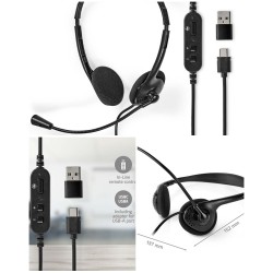 Casque PC Micro stéréo -...