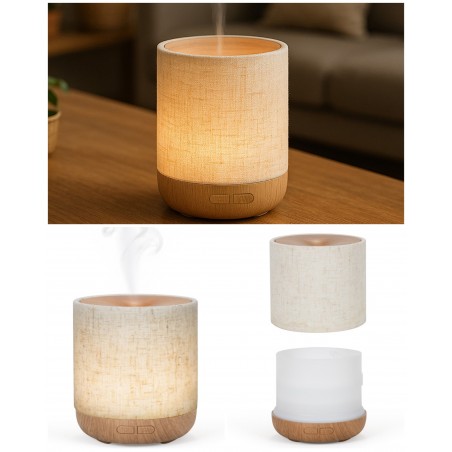 Diffuseur d'huiles essentielles en Bois – cycle continu, cycle alternant 15 secondes de diffusion et 15 secondes en pause