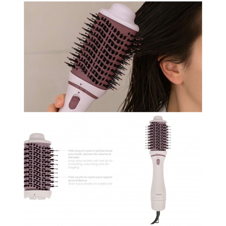 Brosse soufflante 2-en-1 sèche et coiffe 1 200 W – 3 combinaisons vitesse et température et mode air frais