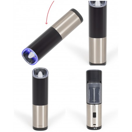 Moulin à épices électrique Batterie lithium 80 ml pour sel, le poivre et toute autre épice en grain