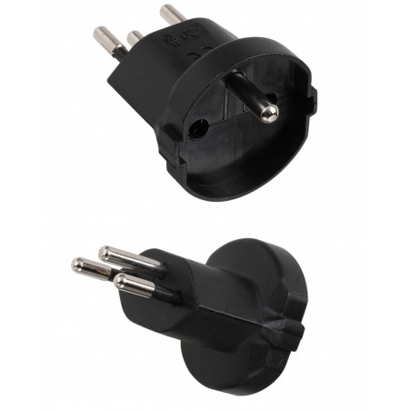 Adaptateur EU vers la Suisse/Liechtenstein Adaptateur à 2 Broches DE/FR/IT/ES Connecteur