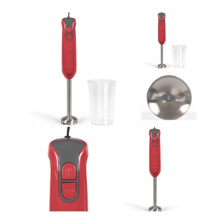 Mixeur électrique Plongeant Multifonctions 400 W – Bol gradué 700 ml compatible lave-vaisselle