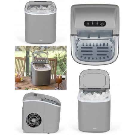 Machine à glaçons Inox 12 kg Réservoir 1,2 L – Fonction autonettoyante