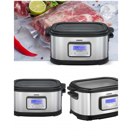 Cuiseur Inox sous vide 6 L – cuisson basse température avec écran LCD