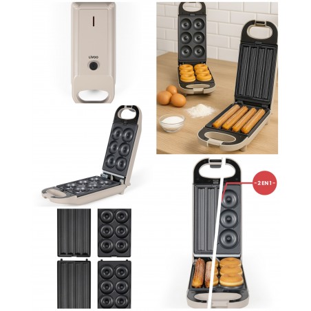 Appareil à 4 churros – 6 Donuts – Rotation à 180°C – 700 W