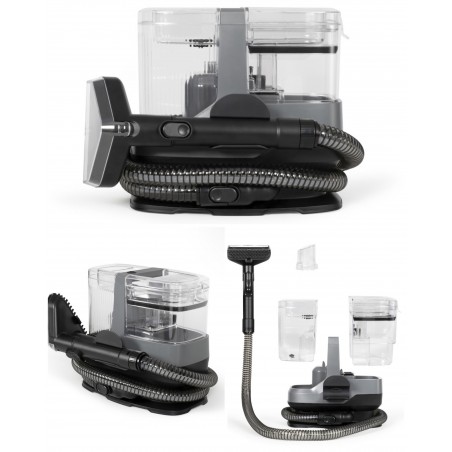 Nettoyeur vapeur multi surfaces – 600 W – 2 réservoirs amovibles et nettoyables – Aspire l’eau et la poussière