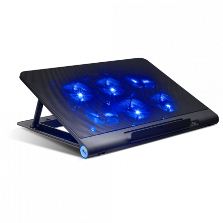 Refroidisseur Air Stream pour PC portable 18" refroidissement puissant – homogène – 6 ventilateurs