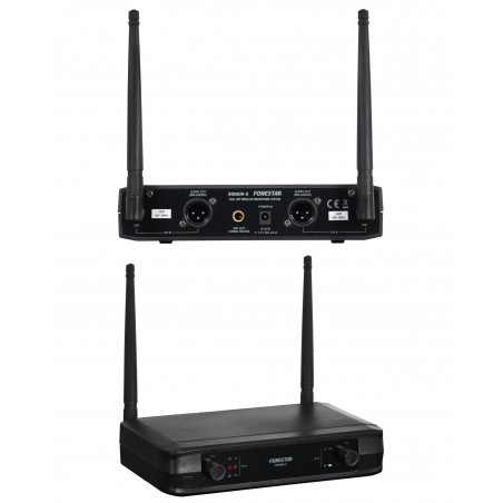 Microphone sans fil double – Main + serre tête Pro UHF – DSP DJ PARTY karaoké 2 CANAUX symétrique et asymétrique