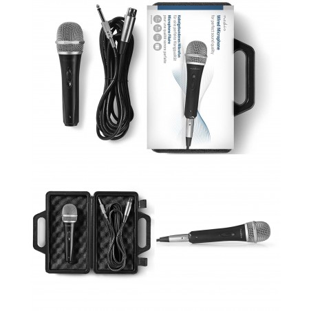 Microphone dynamique Pro filaire Cardioïde Câble détachable 5 m – Boitier de rangement