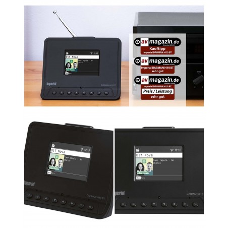 Radio hybride Bluetooth compacte – Internet, DAB+, tuner FM Hi-Fi