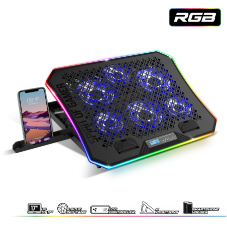 Refroidisseur Air Stream Spirit of gamer PC portable+souris GTA210