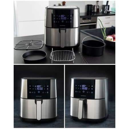 Friteuse sans huile – Air Fryer 8 L – 1 800 W – Multifonctionnelle Cuve avec revêtement antiadhésif sans PFAS