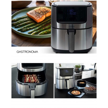Friteuse sans huile – Air Fryer 8 L – 1 800 W – Multifonctionnelle Cuve avec revêtement antiadhésif sans PFAS