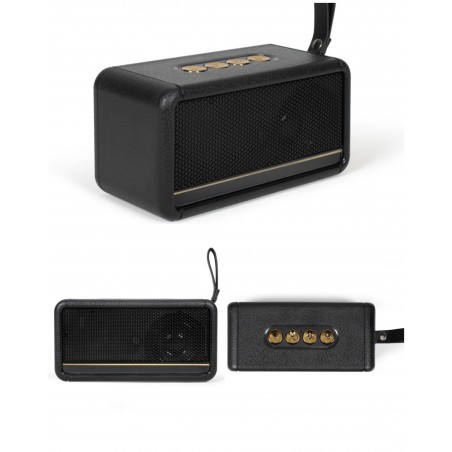 Enceinte portable Party Bluetooth rétro vintage Beige Stereo TWS