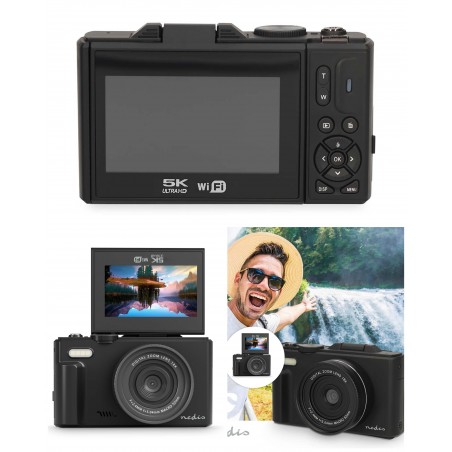 Appareil Photo Numérique Double écran 75 MPixel 5K30fps – Zoom numérique 18x – 16 MPixel CMOS