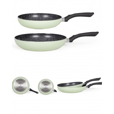 Set de 3 poêles – INDUCTION – Aluminium Céramique