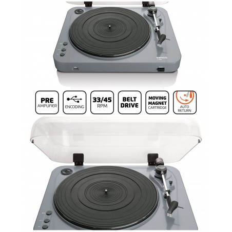 Platine Disque Vinyle – Encodage direct MP3 – USB – 33 45 Tours Stéréo RCA
