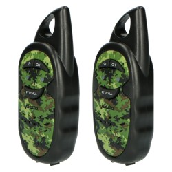 Paire de talkies-walkies 3 CANAUX anti-chocs, portée jusqu’à 3 kilomètres – Camouflage
