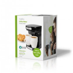 Cafetière électrique Duo 2 × 0,25 L Filtre permanent lavable 450 W noir Arrêt automatique