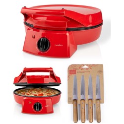 Four à Pizza 1800W Rouge -...