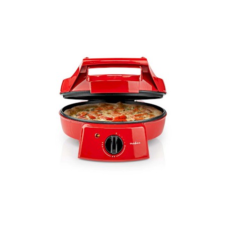 Four à pizza – MELISSA – 1 800 W – 30 cm – rouge – Grill 180° – Set à pizza en bois d’acacia