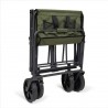 Chariot de transport pliable 89 L – 2 poches de rangement – Freins intégrés sur 2 roues