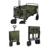 Chariot de transport pliable 89 L – 2 poches de rangement Freins – intégrés sur 2 roues