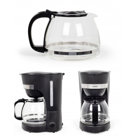 Cafetière électrique 800 W 12 tasses-Classique noir