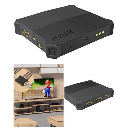Switch HDMI Pro HD 3 ports 1.4 – 4K30Hz – 3 HDMI vers 1écran