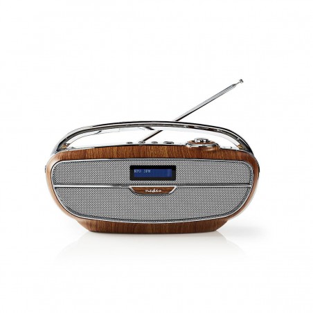Radio DAB+ Numérique | 60 W | FM | Bluetooth® | Marron/Argent