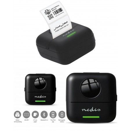 Imprimante – Impression sans encre blanc / noir Bluetooth 200 ppp