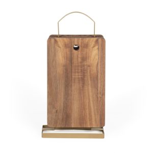 Set de 4 planches à découper en Bois avec support